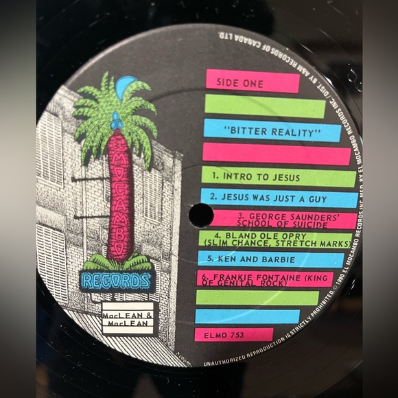 Maclean & Maclean bitter reality lp. 12” 33 rpm Vinyl record album. Excellent - Picture 5 of 5